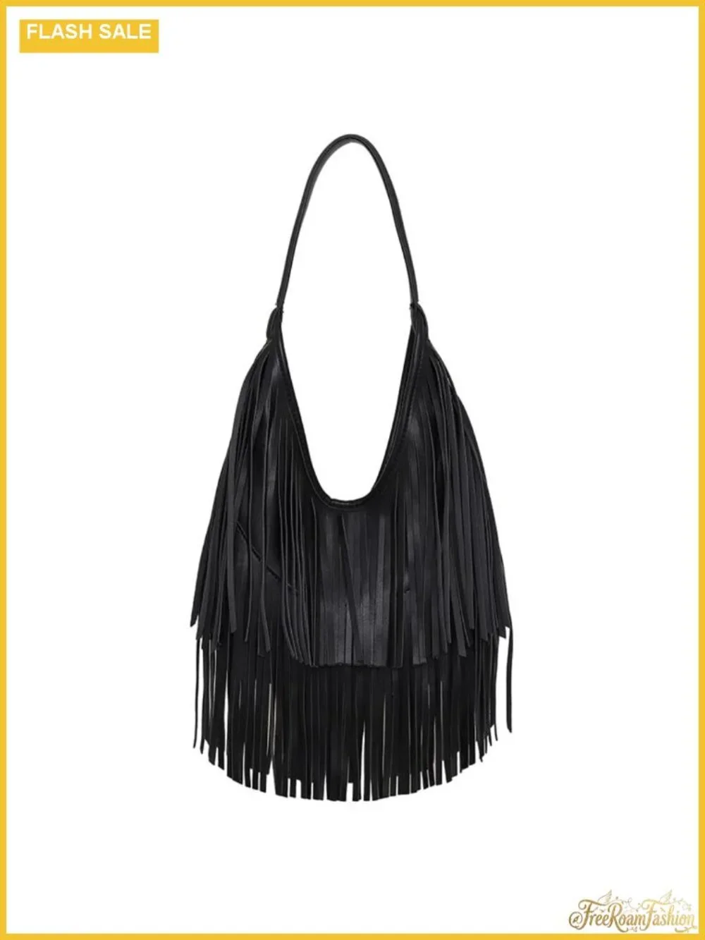 Western Fringe Hobo Purse for Women PU Leather Shoulder Bag Boho